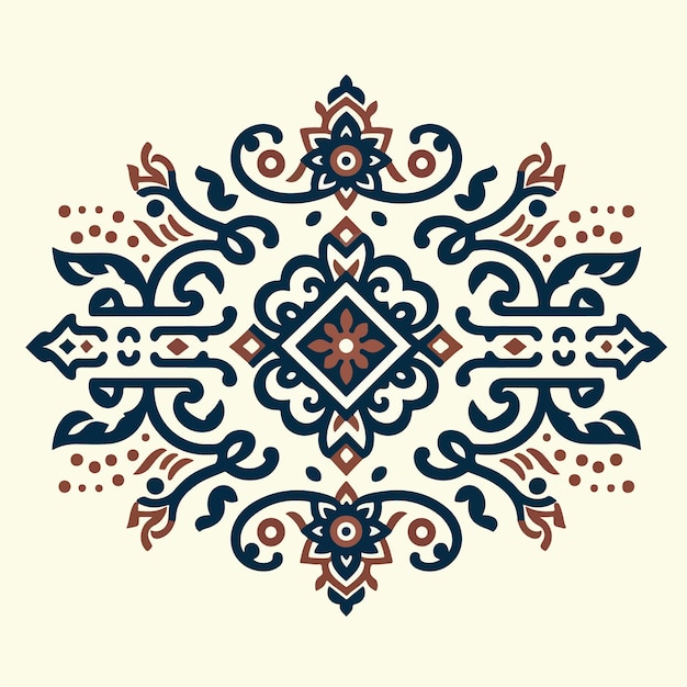 swirl pattern decoration card vector