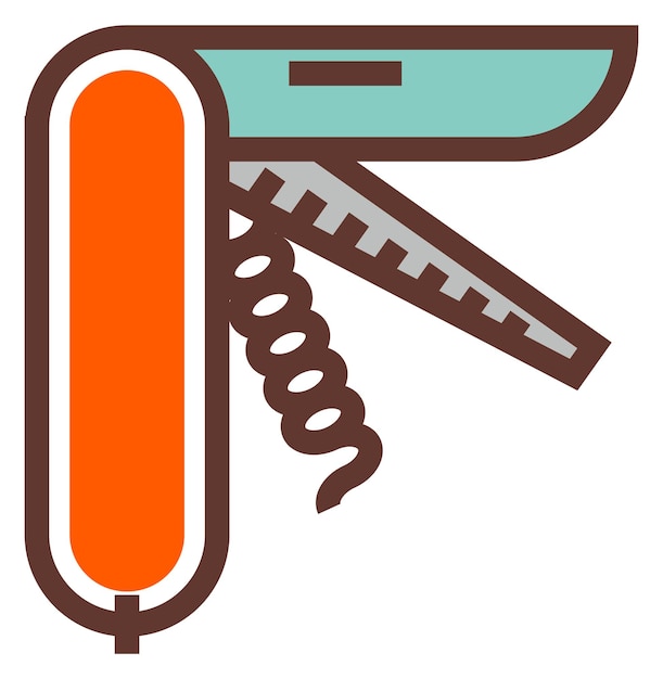 Swiss army knife icon Multi tool symbol