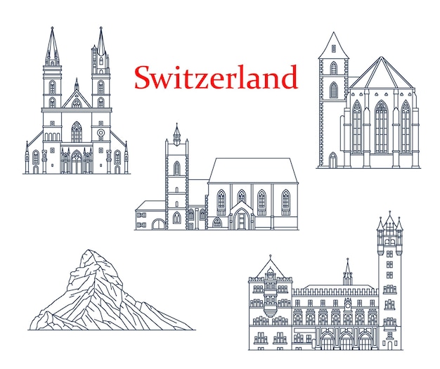 Switzerland churches and cathedrals architecture