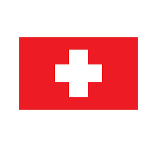 Switzerland flag. vector illustration