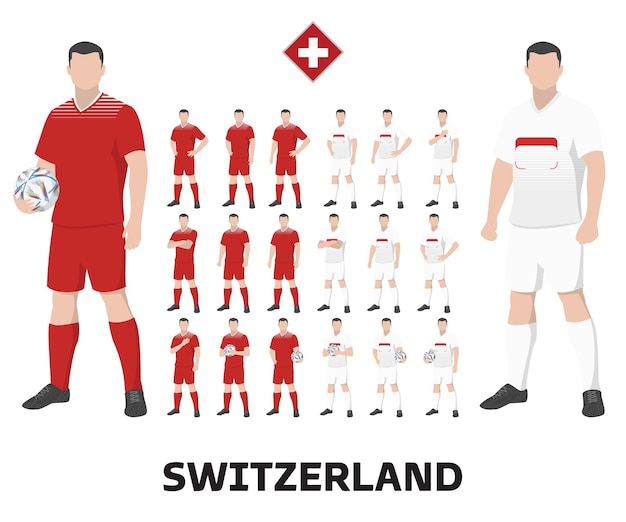 Switzerland Football Team Kit, Home kit and Away Kit