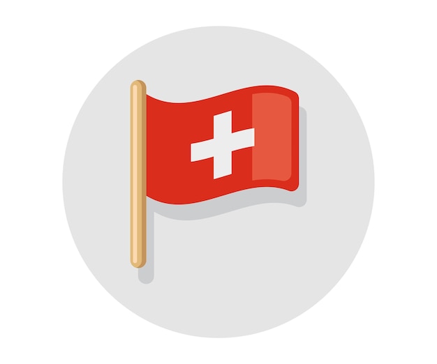 Switzerland national vector flag