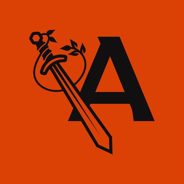 Sword Alphabet A Logo