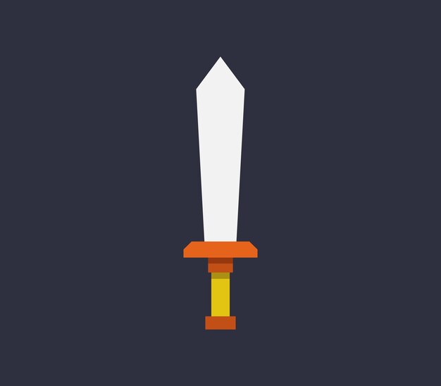 Vector sword on background