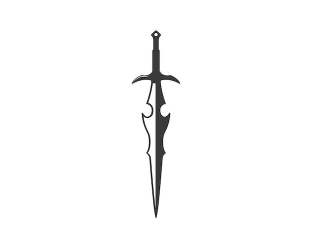 Sword logo icon vector illustration design