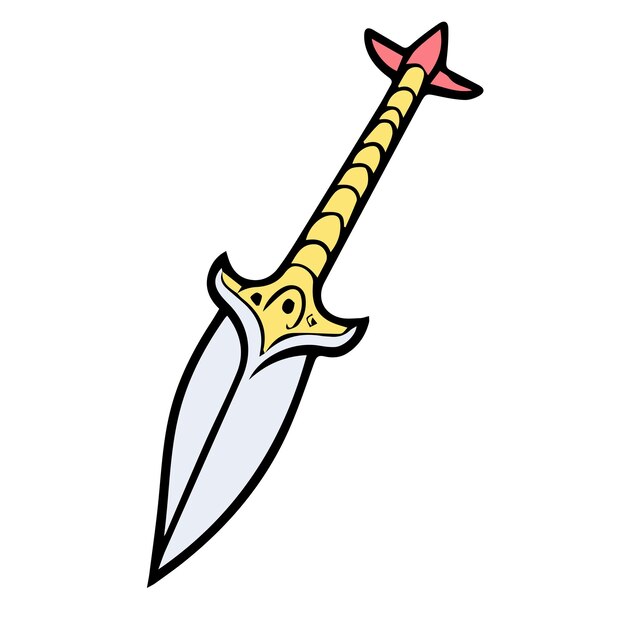 Vector a sword vector icon vector image can be used for protection