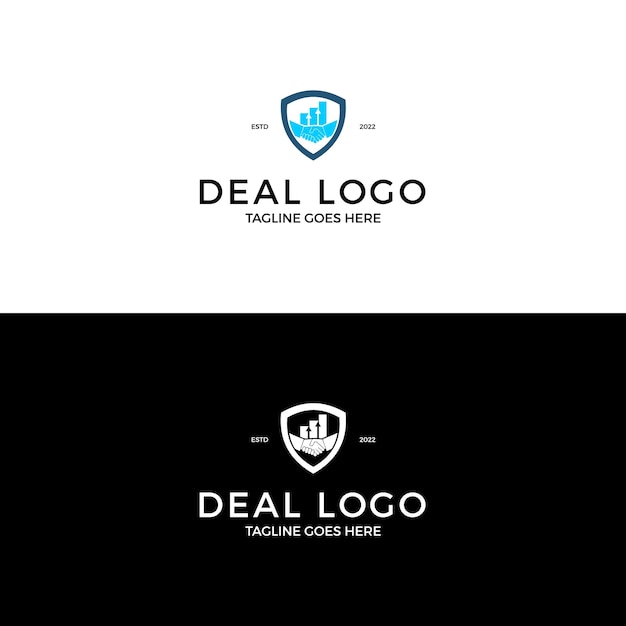 Symbol business Deal logo design inspiration