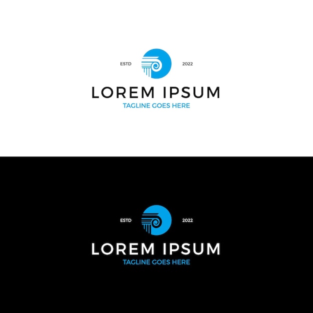 Symbol legal logo design inspiration