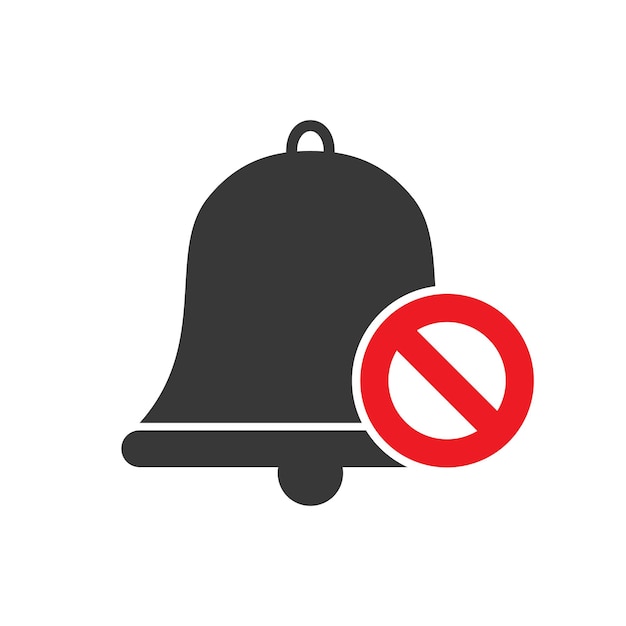 Symbol of stop sound Vector illustration