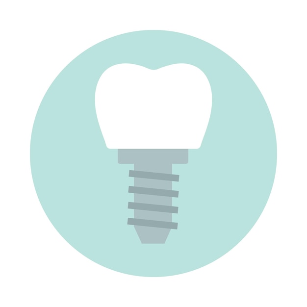 The symbol of tooth restoration A dental implant