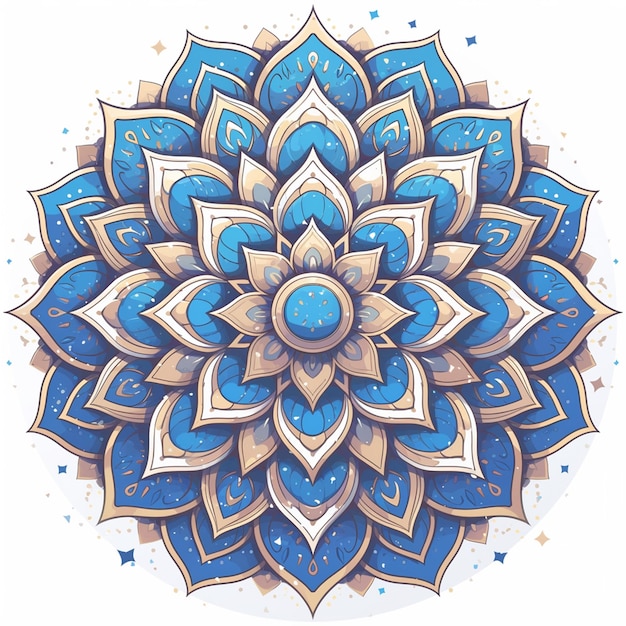 Symmetrical mandala designs with intricate details