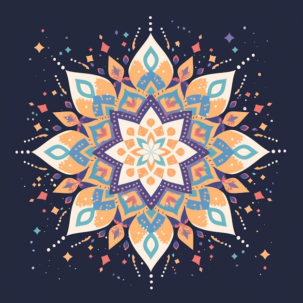 Symmetrical mandala designs with intricate details