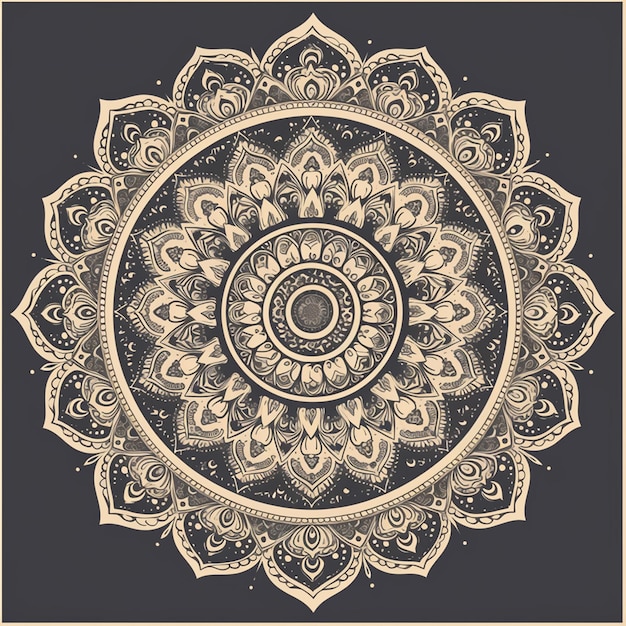 Symmetrical mandala designs with intricate details