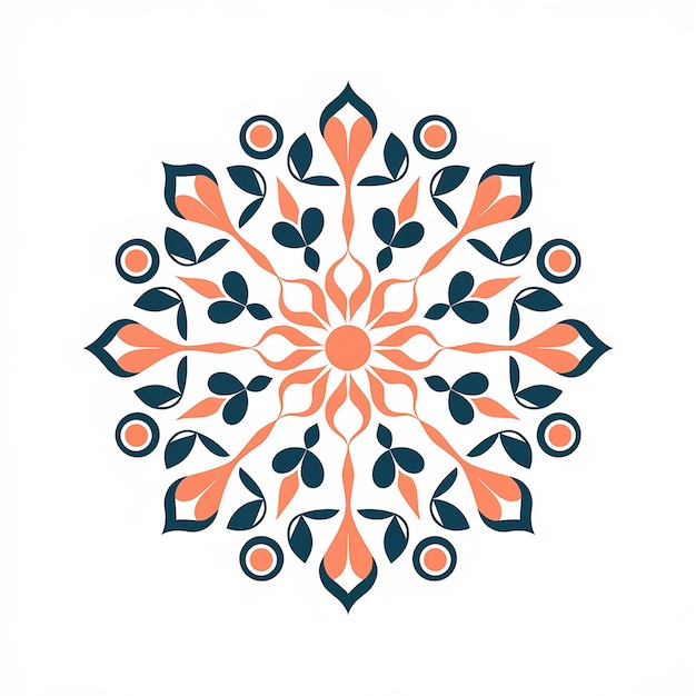 Vector a symmetrical ornate design that resembles a mandala