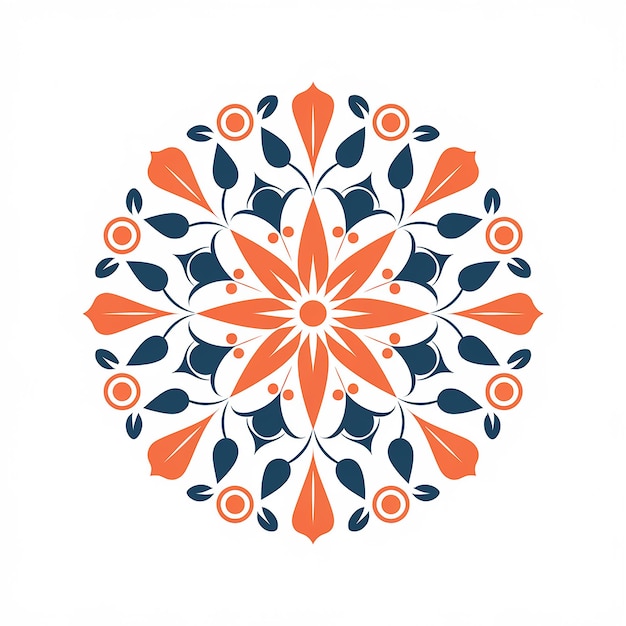 Vector a symmetrical ornate design that resembles a mandala