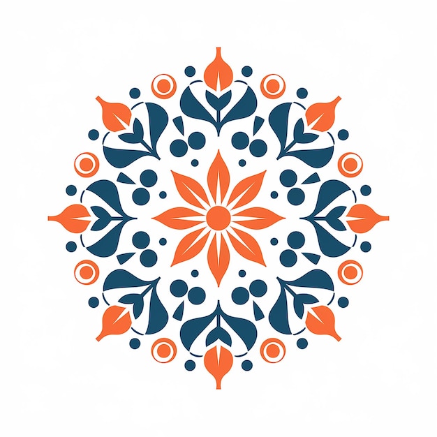 Vector a symmetrical ornate design that resembles a mandala