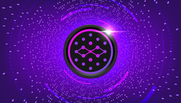 Synapse SYN coin banner SYN coin cryptocurrency concept banner background