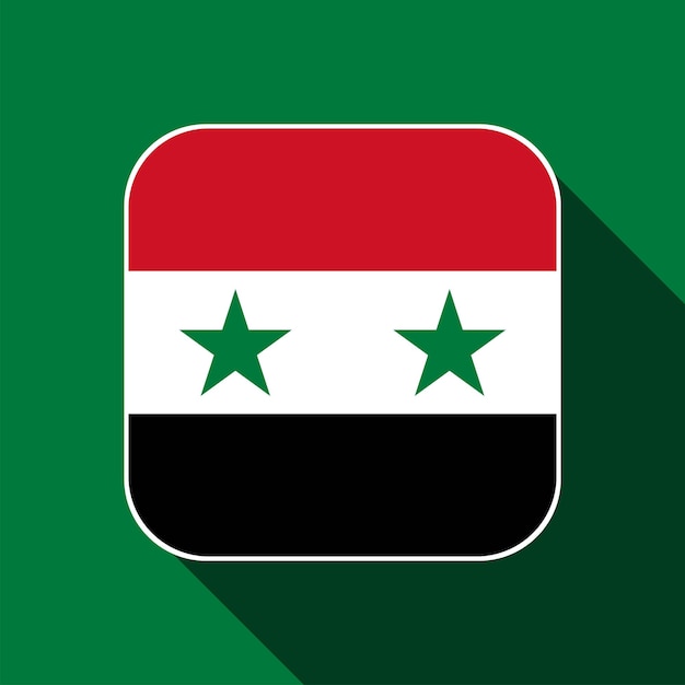 Syria flag official colors Vector illustration