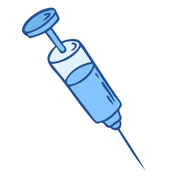 Syringe equipment icon Doodle element from medical equipment collection