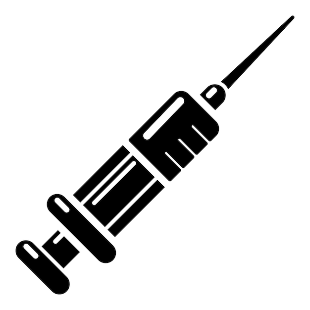 Syringe icon Simple illustration of syringe vector icon for web