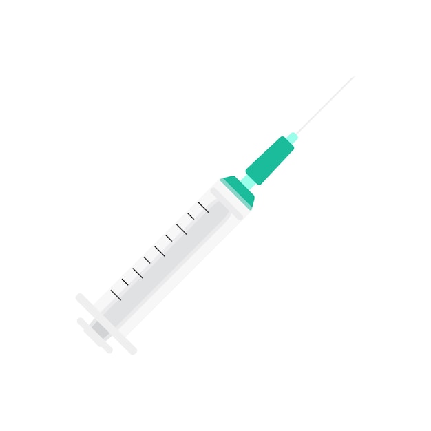 Syringe illustration on transparent background