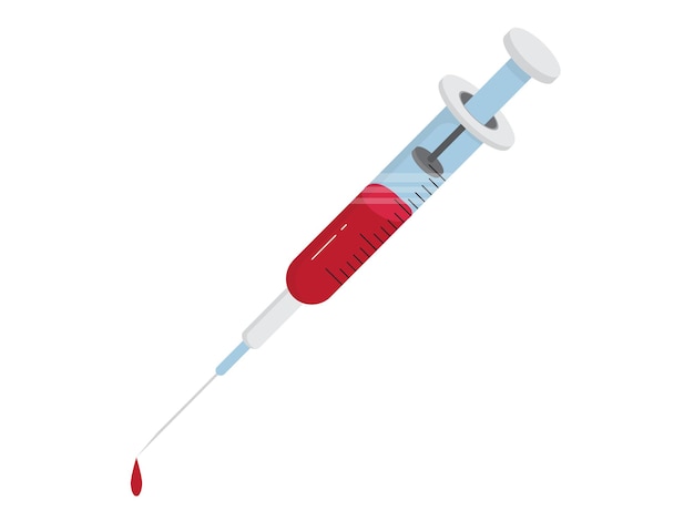 Syringe with Blood Icon