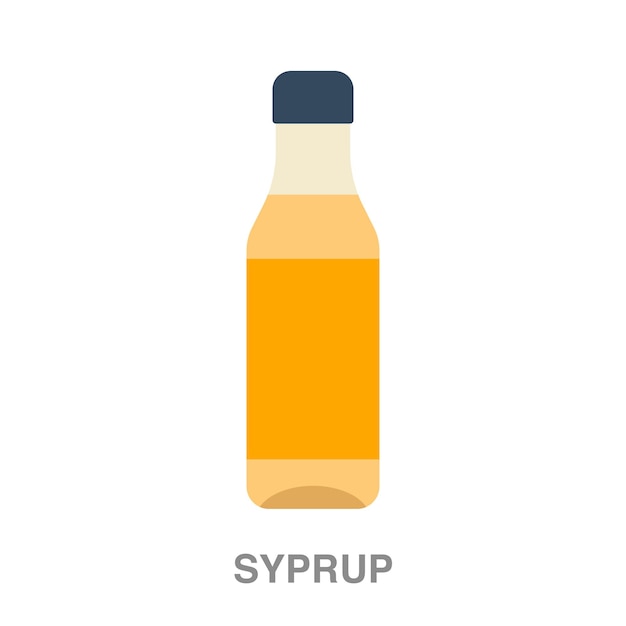 Syrup illustration on transparent background