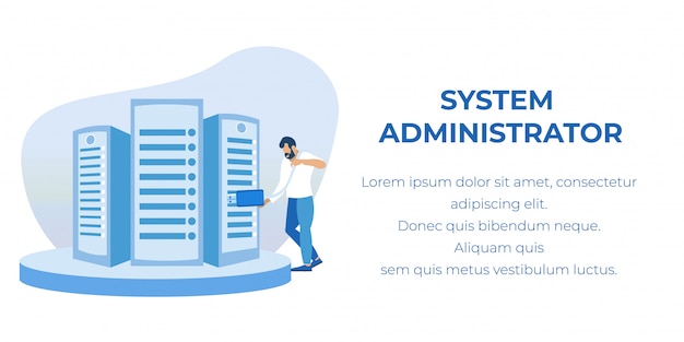 System Administrator Servicing Advertising Banner