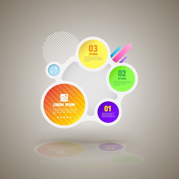 System circle color and use for loop business diagram 