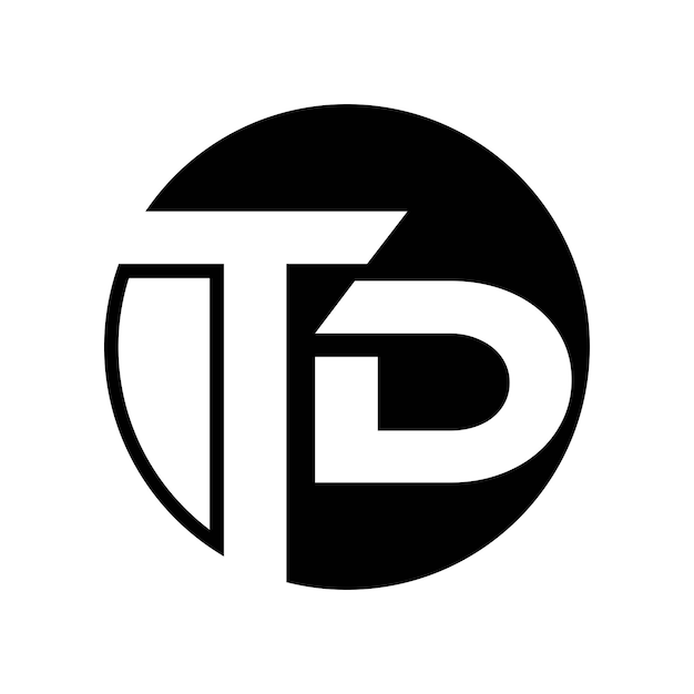 T and D letter logo design