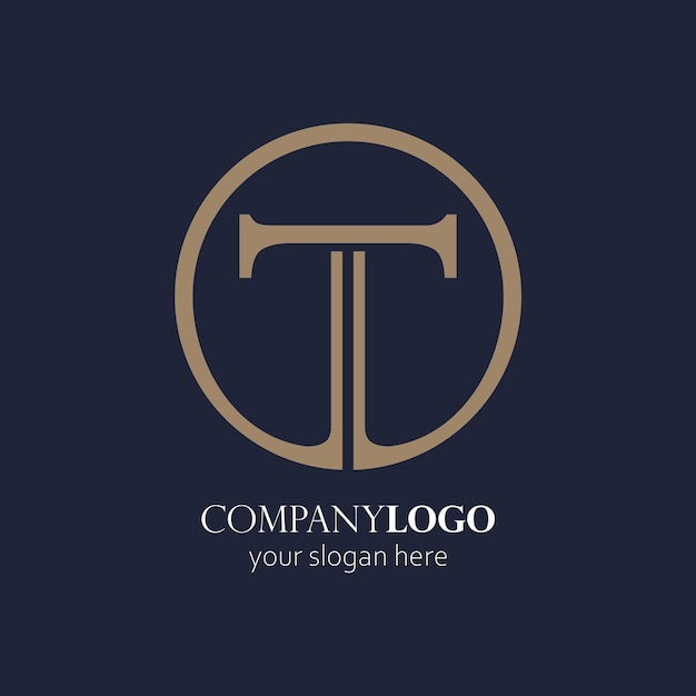 T elegant logo