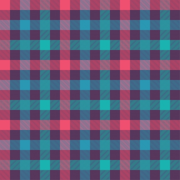 T-shirt color seamless pattern. Flannel fabric texture. Checkered textile background