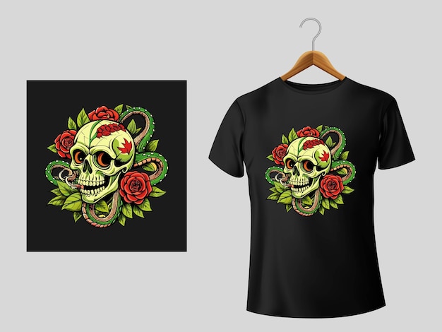 Vector t shirt design for day of dead