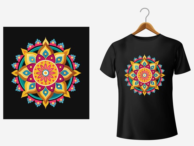 Vector t shirt design for diwali festival