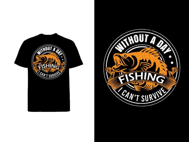 Vector t shirt design for fishing