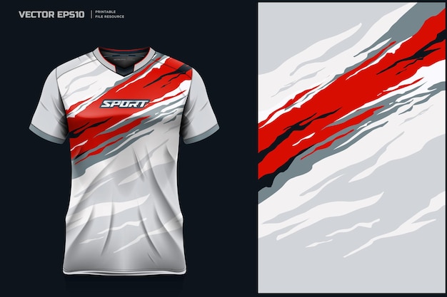 T-shirt mockup  sport shirt template design for soccer jersey  football kit. abstract grunge design.