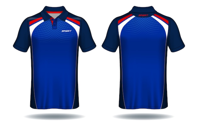 T-shirt polo design, sport jersey template. 