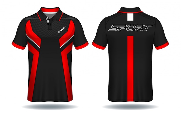 T-shirt polo design, sport jersey template.