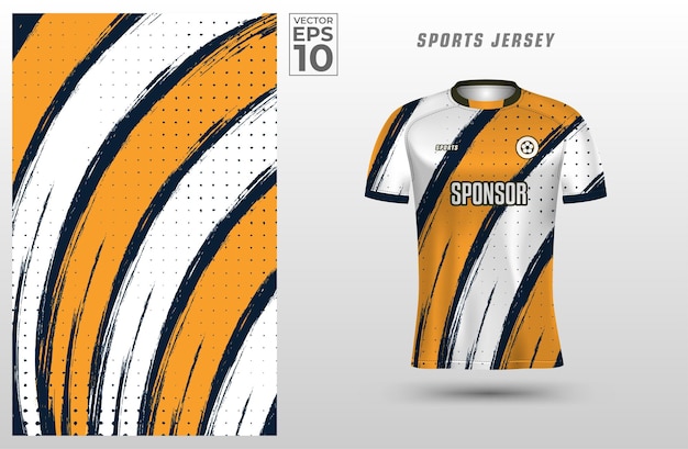 T shirt sport design template with abstract grunge textured pattern for soccer jersey