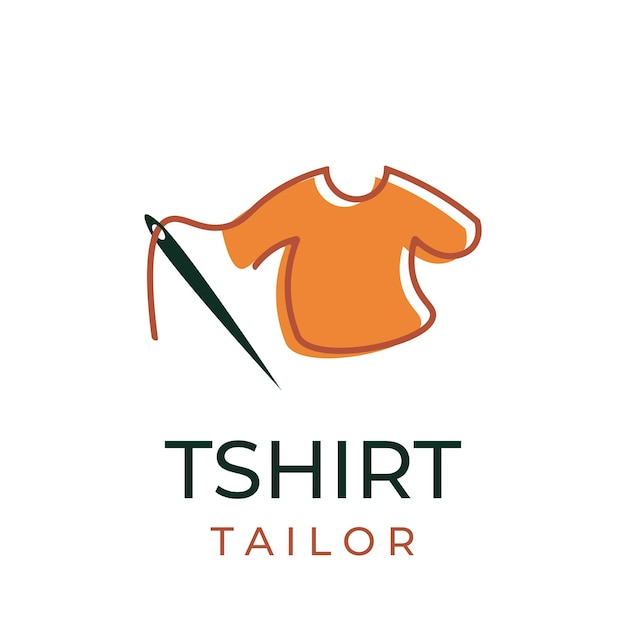 T-shirt Tailor Vector Logo Illustration