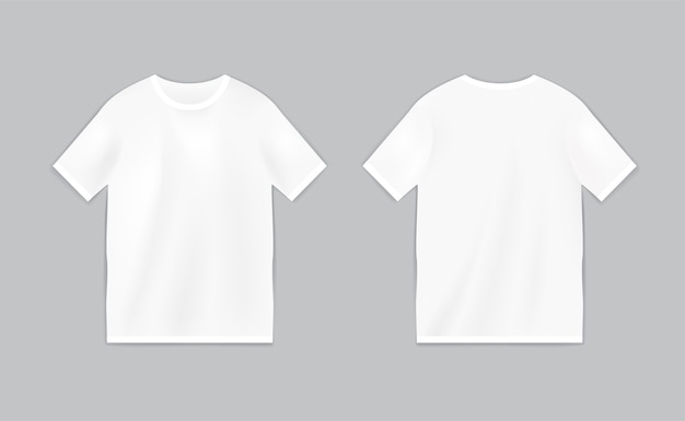 T-shirt template with short sleeve