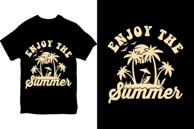 A t - shirt that says enjoy the summer and california on it.