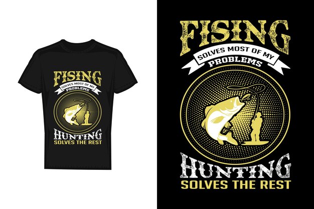 Vector a t - shirt that says fishing on it