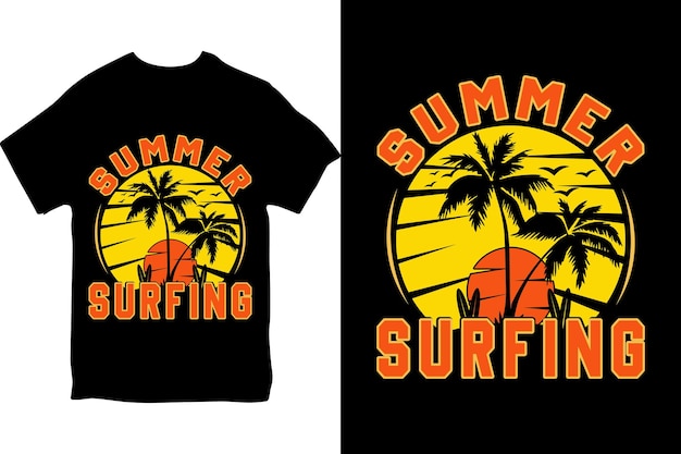 A t - shirt that says summer surfing on it