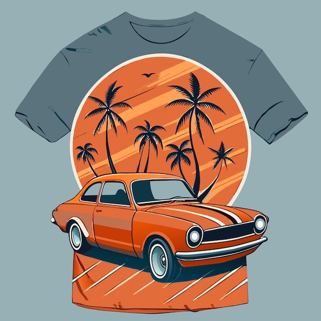 t shirt vector art illustration mockup ai generator