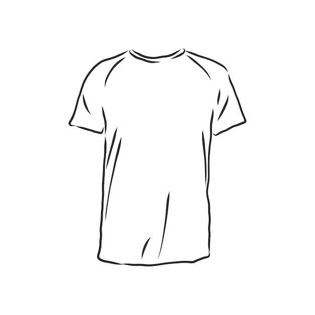 T-shirt vector illustration. t-shirt, vector sketch illustration