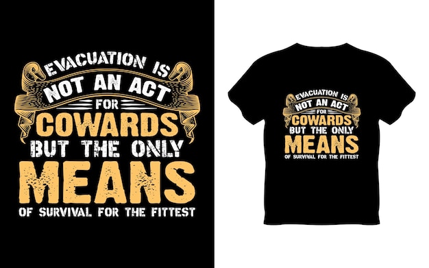 A t - shirt with the words graduation is not an act for courage and the only means.