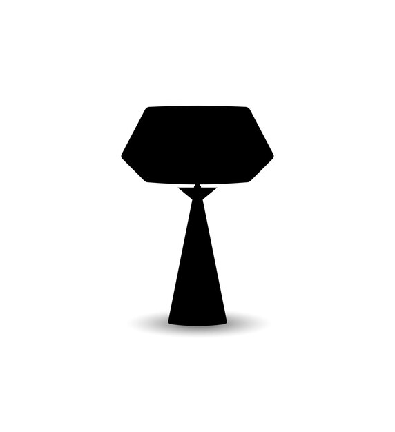 Table lamp silhouette work study decor light lamp