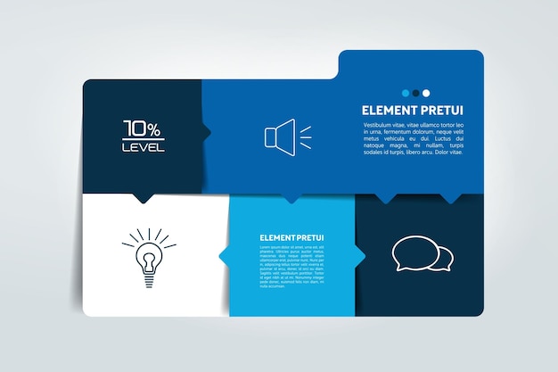 Table schedule box chart Infographics element