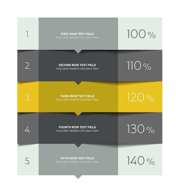 Table template Schedule table 3D table Business table Brochure table schedule Minimalistic table